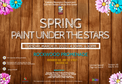 Spring Paint Under the Stars Flyer