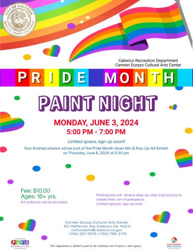 Pride Month Paint Night