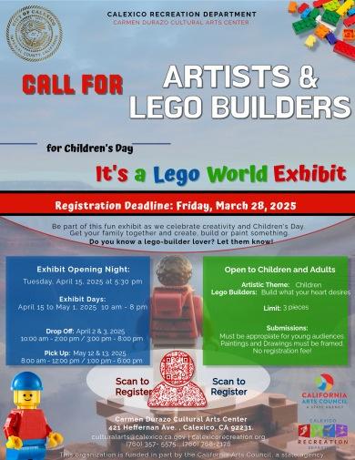 Call for Artists Lego World Art Exhibit 