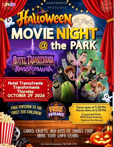 Halloween movie at the Park