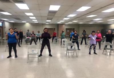 Senior Aerobics class picture Senior Aerobics class picture