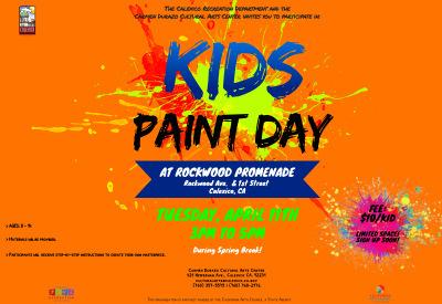 Kids Paint Day Flyer