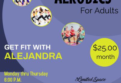 Aerobic class flyer