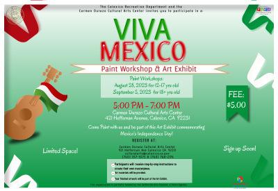 Youth Viva Mexico Paint Night