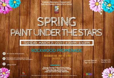 Spring Paint Under the Stars Flyer