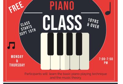 Keyboard class flyer