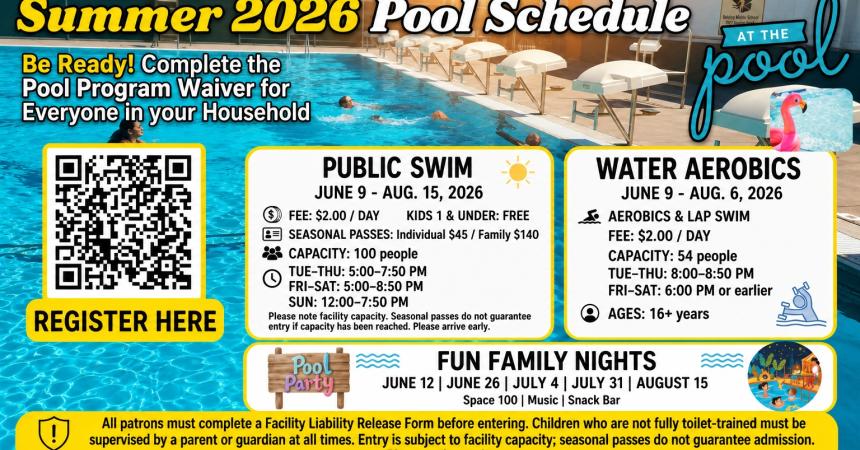 Summer Pool Program Schedule