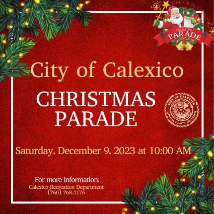 A Magical Christmas Parade Flyer