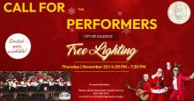 Call for Performers for Christmas Tree Lighting Event 2025