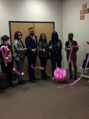 2022 International Women's Day Art Exhibit Ribbon Cutting